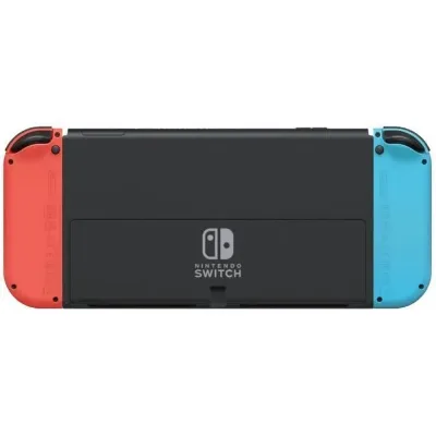 Nintendo Switch (modèle OLED) avec Joy-Con bleu néon / rouge néon — 2