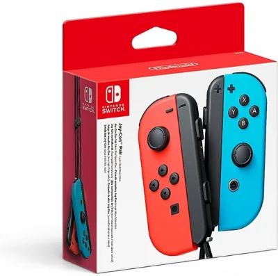 Paire de manettes Joy-Con rouge néon / bleu néon — 4