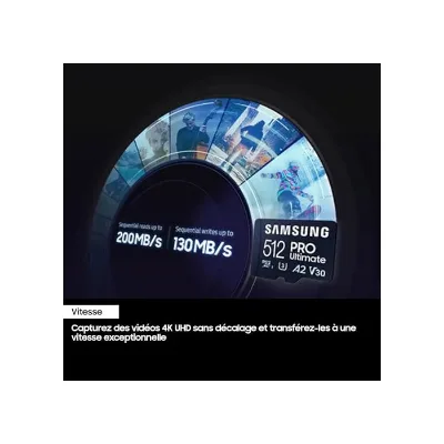 Samsung PRO Ultimate microSDXC 256 Go avec lecteur USB