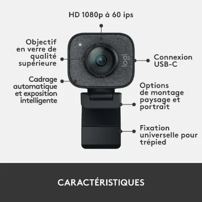 Logitech StreamCam – Webcam Full HD 1080p – Graphite — 4