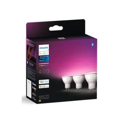 Philips Hue White and Color Ambiance GU10 – Pack de 3
