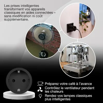 OSRAM SMART+ Matter Plug EU – Prise connectée – Noir — 3