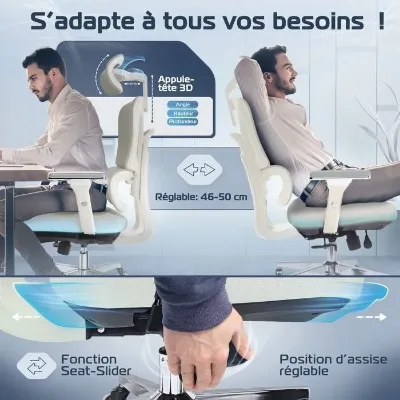 CLOUVOU ProSeat – Chaise de bureau ergonomique — 4