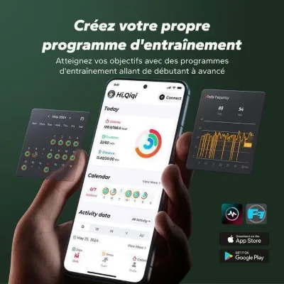 Rameur à eau Pliable PRO- MERACH - 15 L - 6 repères de remplissage - Connectivité APP - Ecran LCD - Max 150kg - Bois — 2