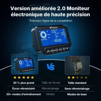 Rameur à air – R50 Air MERACH - 10 Niveaux – Siège Ergonomique - Facile à Ranger – Support téléphone - Bluetooth/App Exclusive — 4